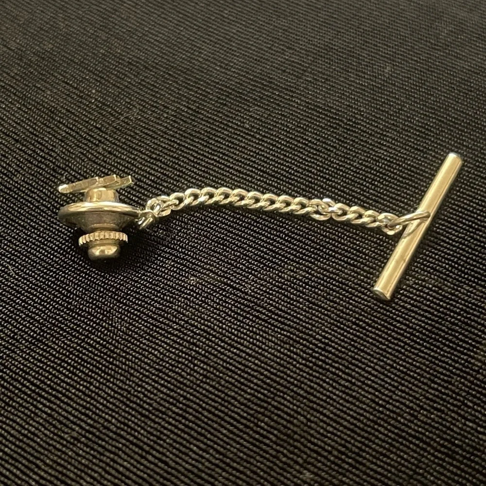 Silver Chain‎ Tie Bar